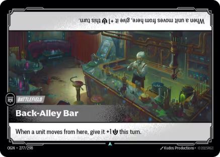 Back-Alley Bar Origins