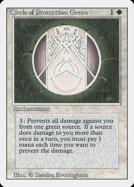 Cercle de protection : Vert Revised