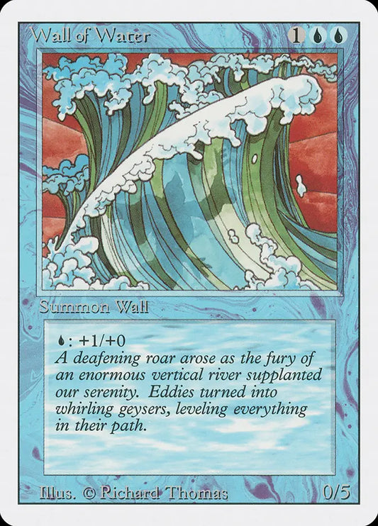 Mur d'eau révisé