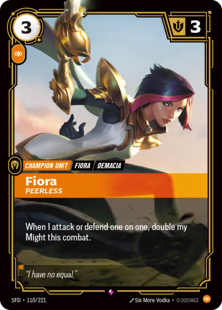 Fiora, Peerless Spiritforged