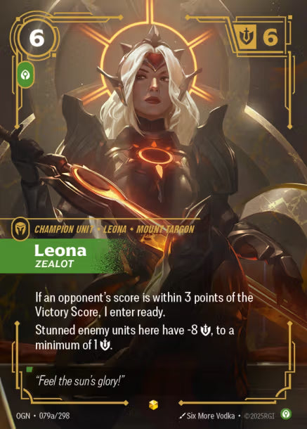Leona, Zealot Alternate Art Origins