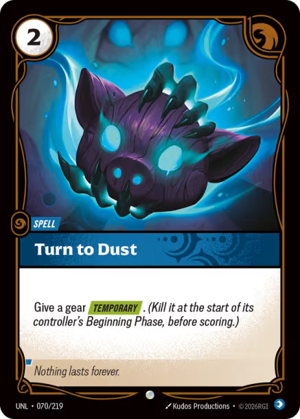 Turn to Dust Unleashed