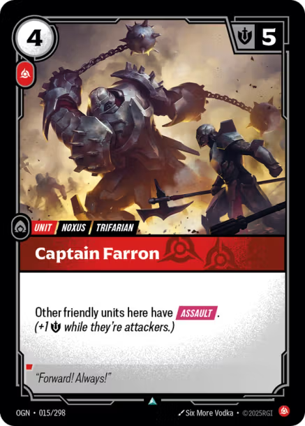 Captain Farron Origins