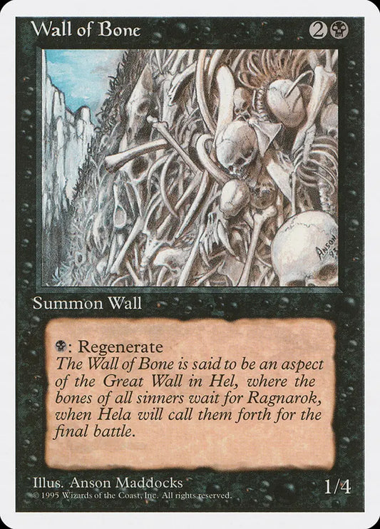 Wall of Bone Fourth Edition