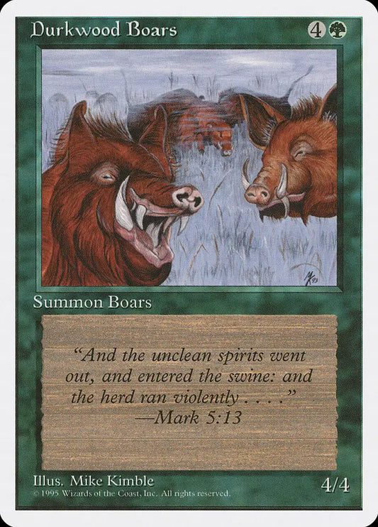 Durkwood Boars Fourth Edition