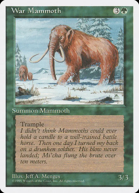 Mammouth de guerre Quatrième édition