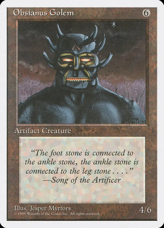Obsidian Golem Fourth Edition