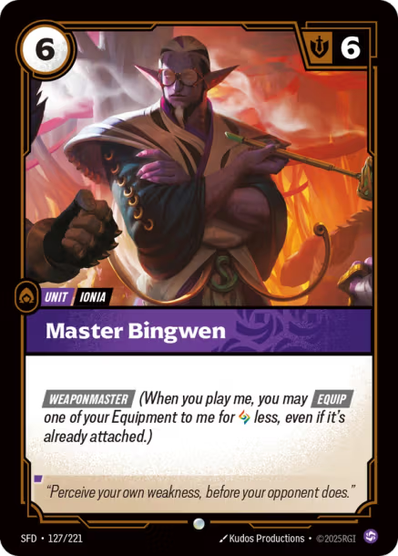 Master Bingwen Spiritforged