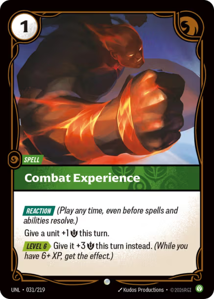 Combat Experience Unleashed