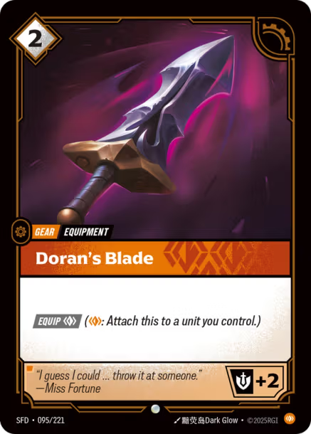 Lame de Doran enchantée