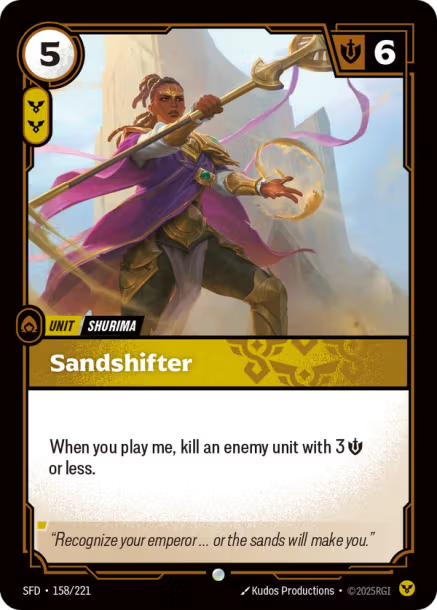 Sandshifter Menace FOIL Spiritforged