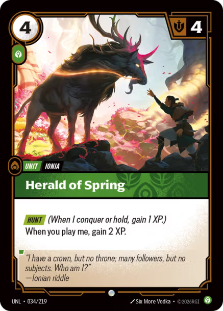 Herald of Spring Unleashed