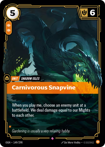Carnivorous Snapvine Origins