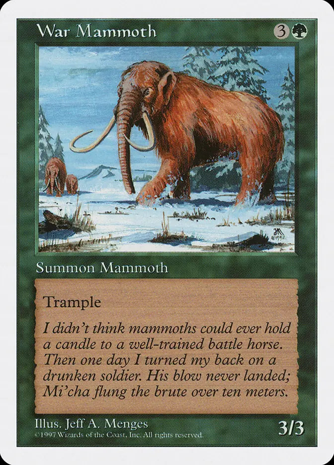 War Mammoth Fifth Edition