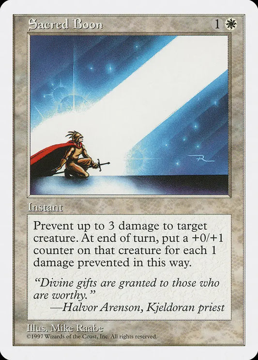 Sacred Boon Fifth Edition