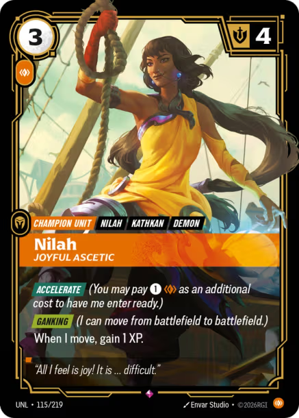 Nilah, the Joyful Ascetic Unleashed