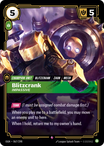 Blitzcrank, Impassive Origins