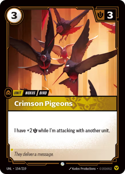 Crimson Pigeons Unleashed