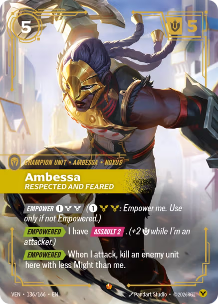 Ambessa, Respected and Feared Vendetta