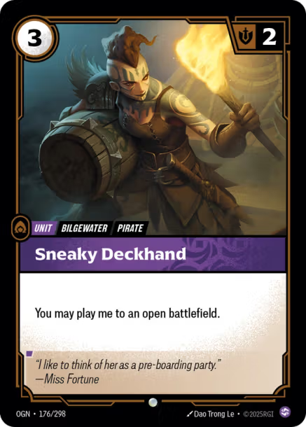 Sneaky Deckhand Origins