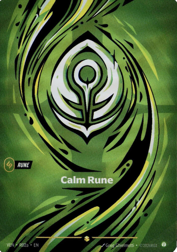 Calm Rune Alternate Art (R02a) Vendetta
