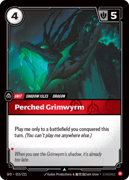 Perched Grimwyrm FOIL Spiritforged