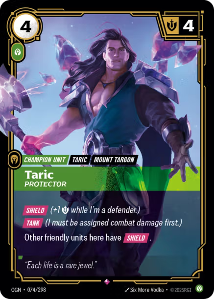 Taric, Protector Origins