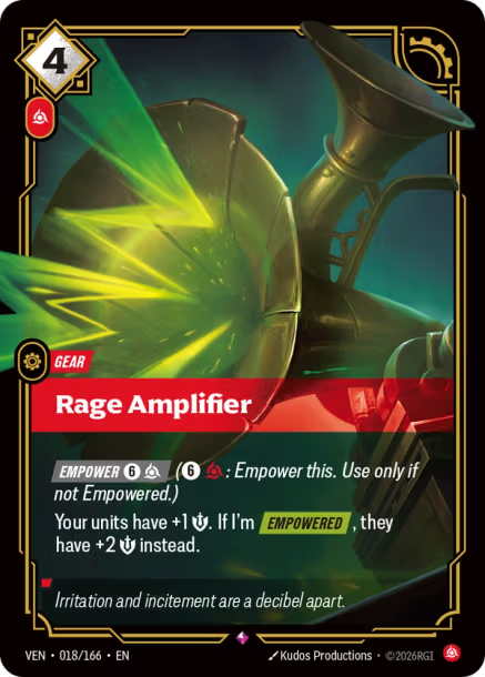 Rage Amplifier Vendetta