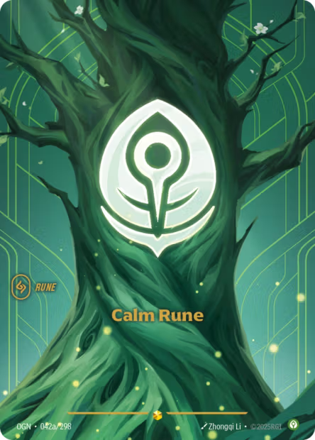 Calm Rune Alternate Art Origins