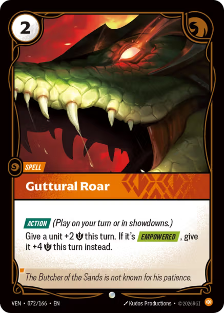 Guttural Roar Vendetta