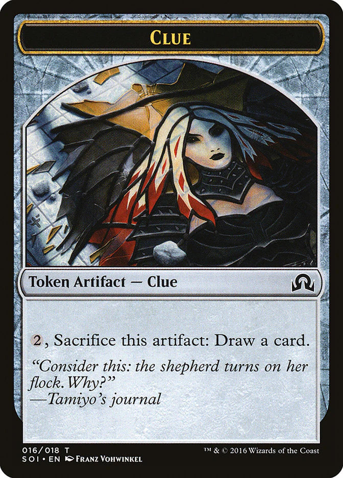 Clue Token (16) Shadow Over Innistrad