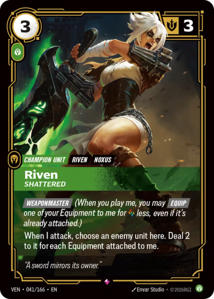 Riven, Shattered Vendetta