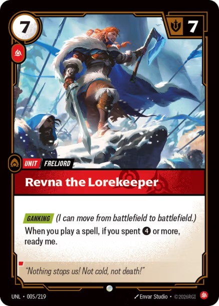 Revna the Lorekeeper FOIL Unleashed