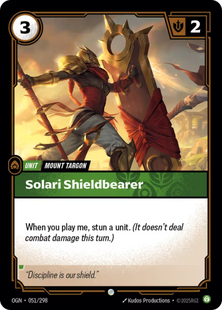 Solari Shieldbearer Origins