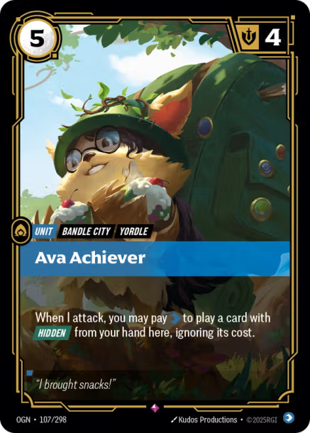 Ava Achiever Origins