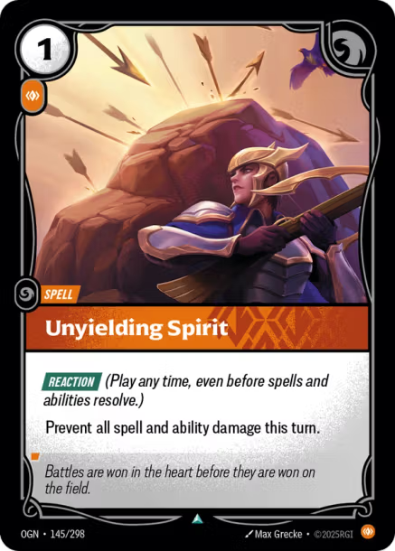 Unyielding Spirit Origins