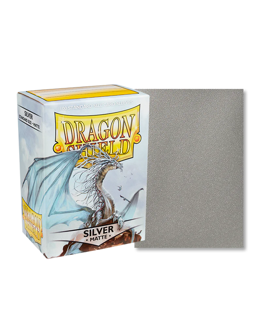 Dragon Shield 100ct Standard Size Silver Matte