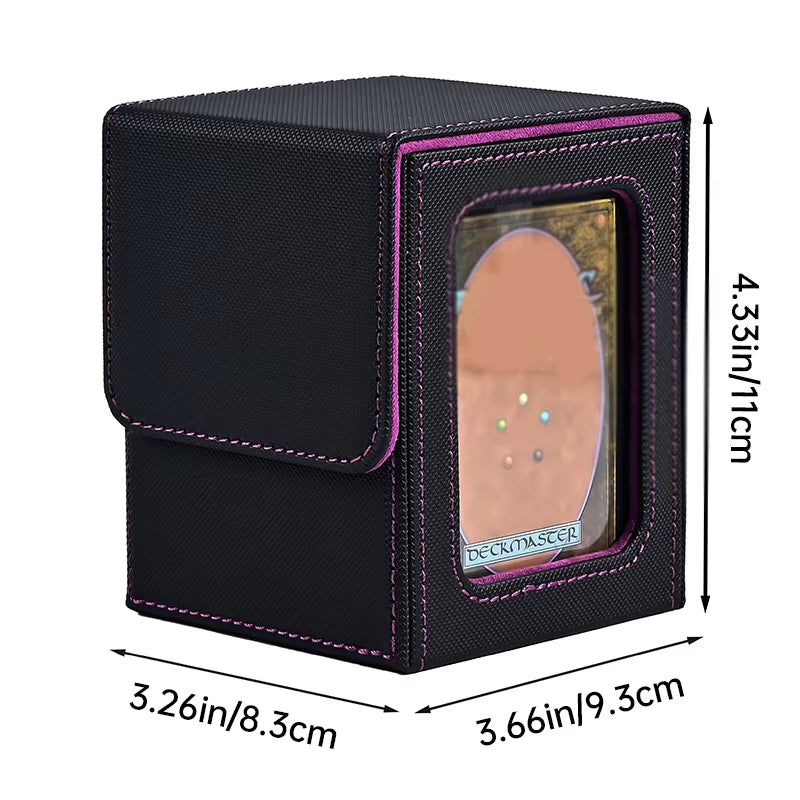 Deck Box 125 Plus cards Commander Style Black & Orange