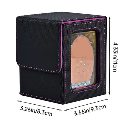 Deck Box 125 Plus cards Commander Style Black & Orange