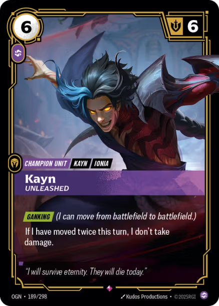 Kayn, Unleashed Origins