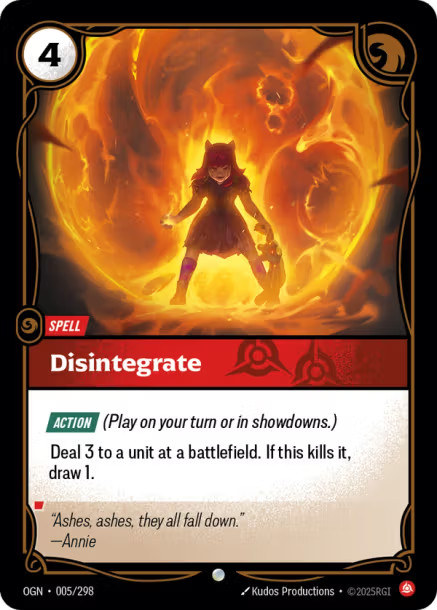 Disintegrate Origins