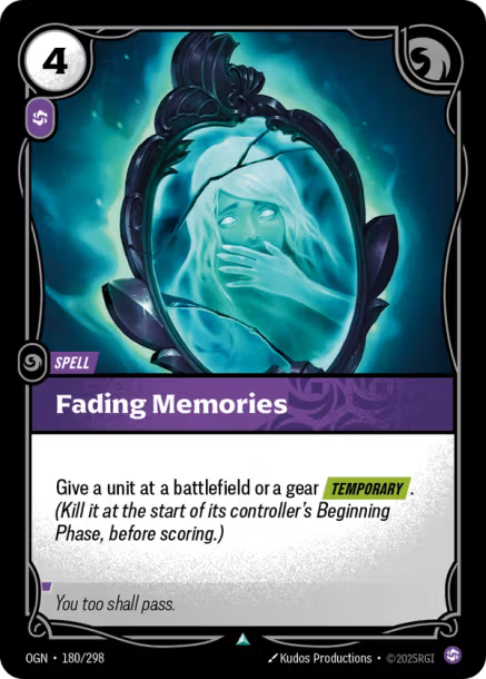 Fading Memories Origins