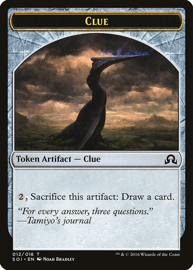 Clue Token (12) Shadow Over Innistrad