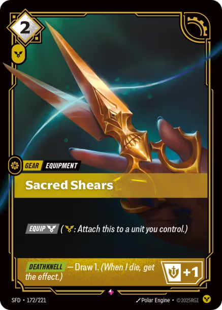 Sacred Shears Menace Spiritforged