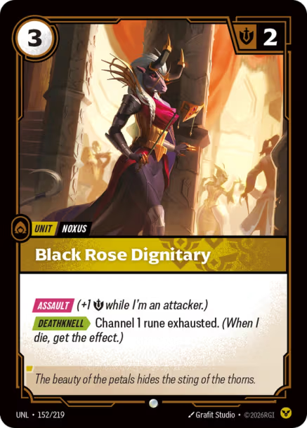 Black Rose Dignitary FOIL Unleashed