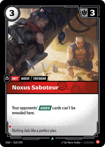 Noxus Saboteur Origins