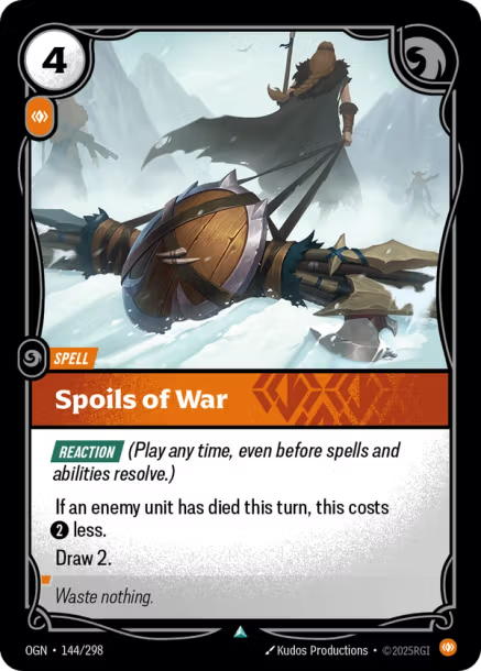 Spoils of War Origins