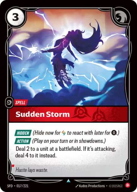 Sudden Storm Spiritforged