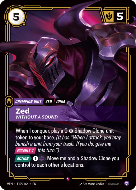 Zed, Without a Sound Vendetta