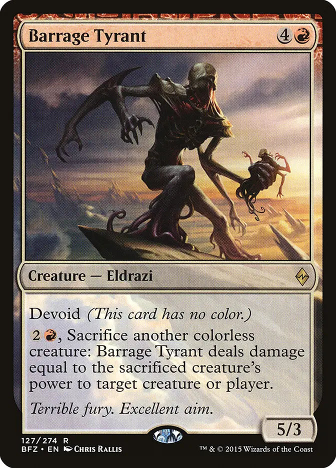 Barrage Tyrant Battle for Zendikar